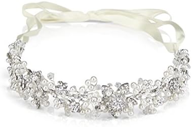 On Cloud Bride The Madeleine Corona (Rhinestone Flower Crown Suitable for Weddings and Special Occasions)