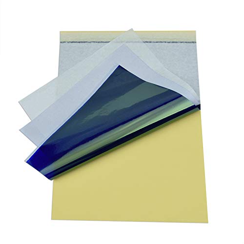 Tattoo Transfer Paper,15 Sheets Tattoo Stencil Paper Thermal Stencil Paper 4 Layers 8 1/2" x 11" DIY Tattoo Tracing Paper for Tattoo Transfer Kit Tattoo Supplies (15PCS)