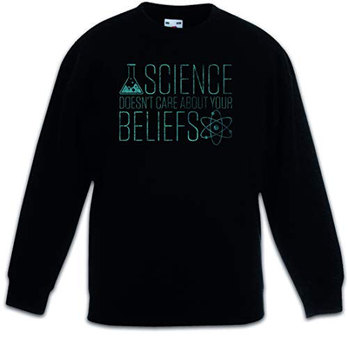 Sweat-shirt noir science enfants pull résistant qui ne bouloche pas