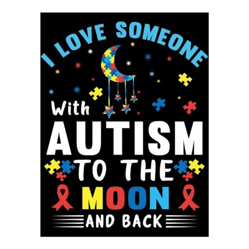 IORIOR Diamond Art Kit for Adults, I Love with Autism