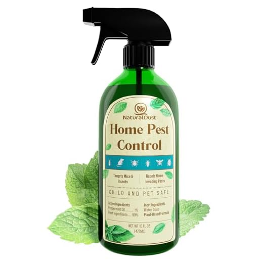 NATURAL OUST Peppermint Oil Mouse Repellent Spray - Roach Ant Spider Bug Insect Killer - Eco Friendly Pest Control to Repel Mice - Humane Repeller Alternative to Trap