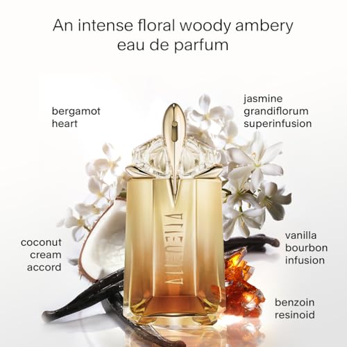Mugler Alien Goddess Intense Eau de Parfum for Women, Amplified Floral Woody Ambery Fragrance with Calabrian Bergamot, Jasmine Grandiflorum and Bourbon Vanilla, Refillable Bottle - Image 2