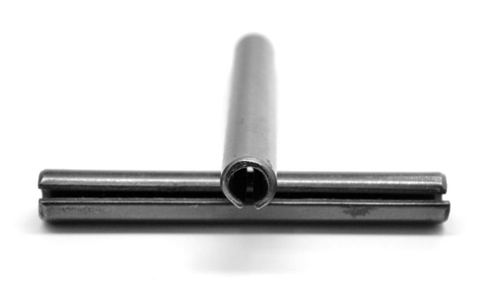 1/8 x 7/8 Roll Pin/Spring Pin Medium Carbon Steel Black Oxide Pk 3000