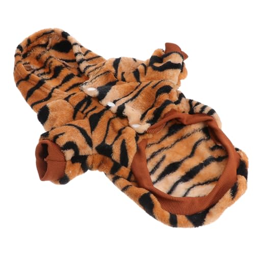 Disfraz para perro con capucha estilo tigre 28x42 cm
