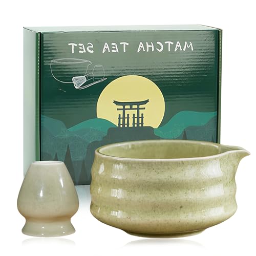 Cuenco de Matcha, Tazón de Té Matcha Chawan de 18 oz. Cerámica, SUNOYA