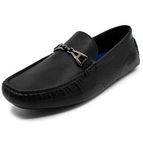 AKADEMIKS Men's Memory Foam Slip On Driving Loafers Stylish Moccasins
