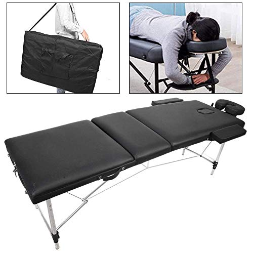 Massageliege, klappbar, 3 Abschnitte, professionelle Massageliege mit Rahmen aus Eisen, höhenverstellbar, Massagetisch für die Massage Spa Tattoo Gesichtspflege - Image 8