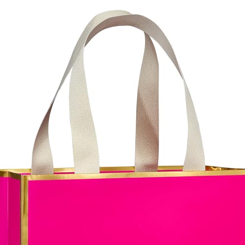 Image of Papyrus 13 inch Large Gift Bag (Pink and Gold) for Birthdays, Weddings, Anniversaries and All Occasions (1 Bag)