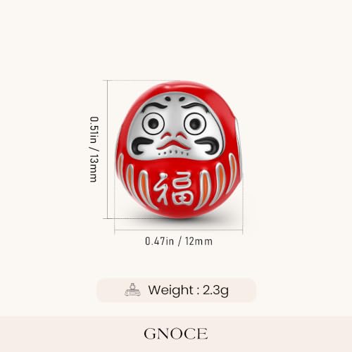 Image of GNOCE Japanese Charm Bead Silver Blend Pendant Dangle Charms fit Bracelet Jewelry Gift for Women