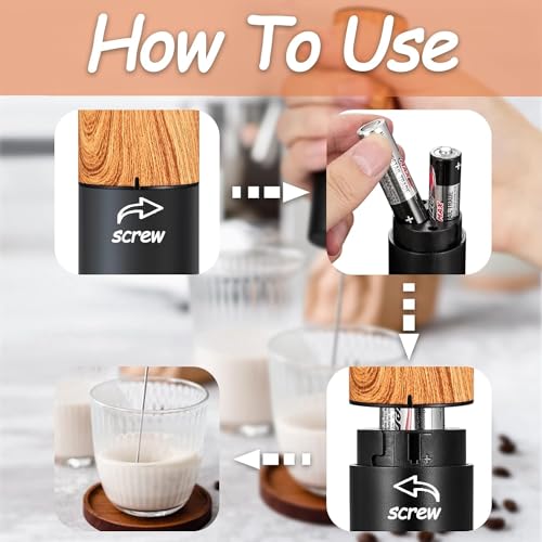 RAMNATH Coffee Beater-Electric Handheld Milk Wand Mixer Frother for Latte Coffee Hot Milk,Milk Frother for Coffee,Egg Beater,Hand Blender,Coffee Beater. - Image 3