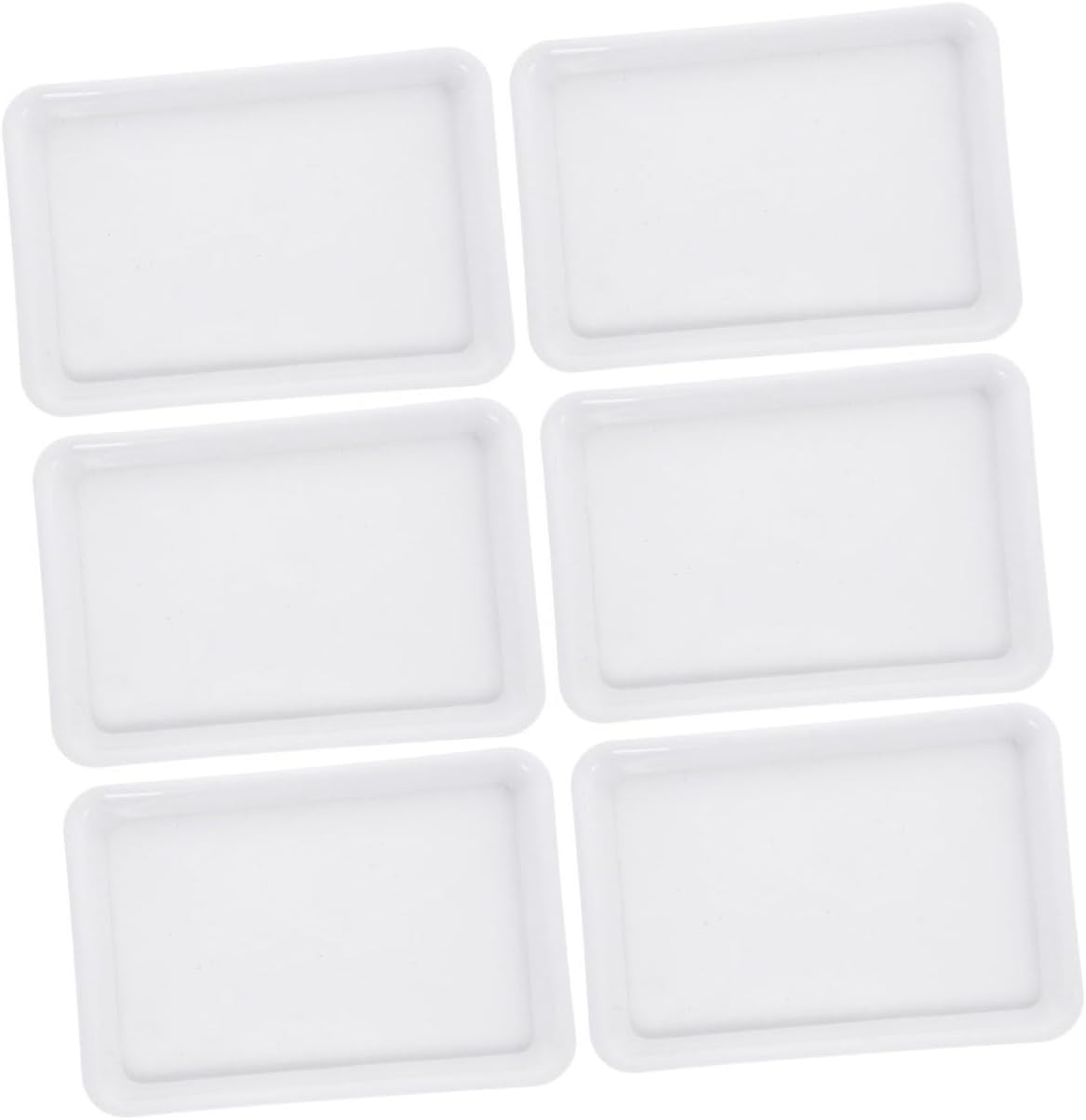 balacoo 18pcs Rectangular Plant Saucer Tray for Pots Reusable Water Drainage for Indoor and Outdoor Gardening for Bonsai and Flower Pots