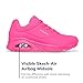 Skechers Women's Uno-Night Shades Sneaker Cooled Memory Foam, Skech-Air Midsole, Durabuck Upper, HOT Pink, 7.5