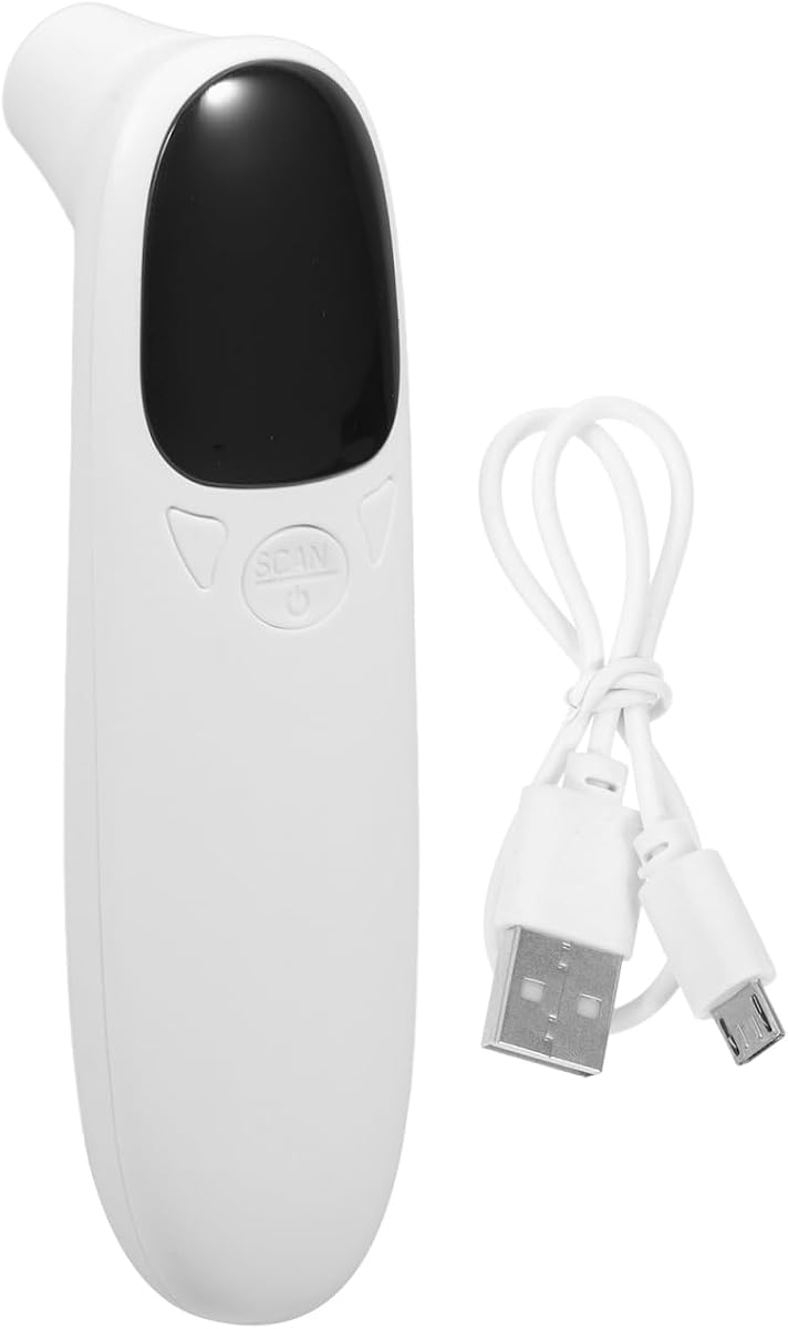 Abaodam Cat and Dog Ear Thermometer, Digital Pet Ear Temperature Monitor | Rechargeable Accurate Temperature Reading Tool for Dogs Cats, Fast Gauge with LED Screen, Professional Animal Care Supply