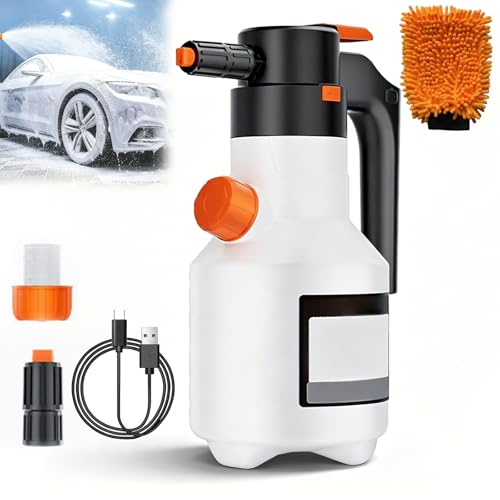 Pistola de espuma inalámbrica de 1,5 L con pulverizador eléctrico de alta presión recargable