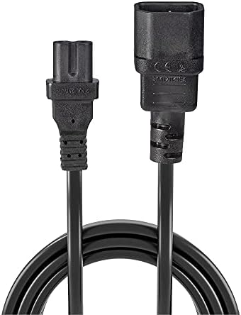 Lindy 1m IEC C14 to IEC C7 / Figure 8 Extension Power Cable, Black