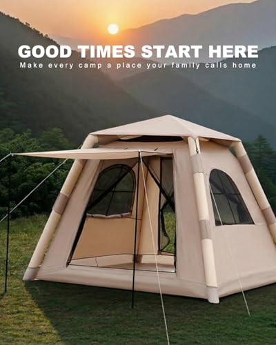 Carpa inflable para camping 4 personas impermeable miniatura 2
