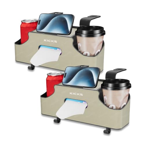 日産 新型キックス 車用シートバック 収納ボックス 多機能 大容量 後部座席用収納ポーチ 日産 新型キックス(Kicks) e-POWER P15系(2020年6月)〜現行 車ドリンクホルダー 後部座席 車用収納ボックス ティッシュケース カーシートフック