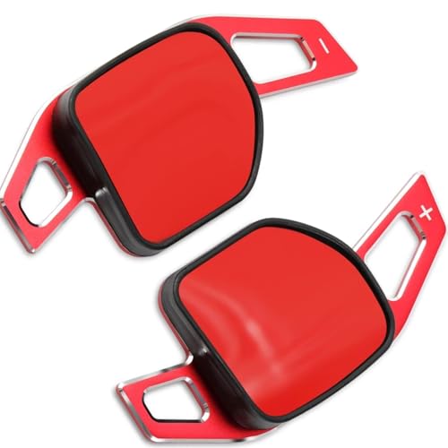�Ԃ̃p�h���V�t�^�[Compatible With Seat For Tarraco For Ibiza 6P For Cupra ST �Ԃ̃X�e�A�����O�z�C�[�����A�V�t�g�p�h�� �p�h���V�t�^�[�L�b�g(Red)