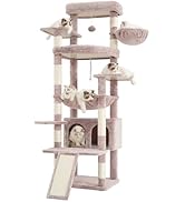 Amazon | Heybly キャットタワー 大きな猫や多頭飼い 超スリム