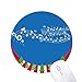 Produktbild Blue Flappg Music 5-le Staff Round Rubber Mouse Pad Weihnachtsdekoration