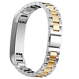 For Fitbit Alta Accessory, HP95(TM) Stainless Steel Watch Band Wrist strap For Fitbit Alta Smart Watch (Silver)