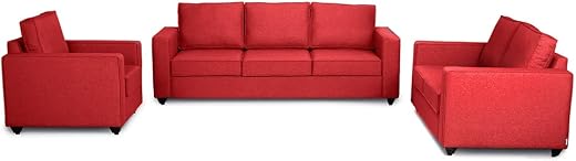 Wakefit Sofa Set | 3 Year Warranty | Sofa 6 Seater, 6 Seater Sofa for Living Room, Wooden Sofa Set, Sofa Set 3+2+1 Seater...