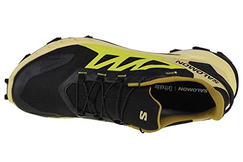 Salomon Salomon Shoes Supercross 4 GTX Black/Leek Green, Men's Running Shoes, Black Leek Green Acid Lime, 10.5