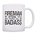 Firefighter Gifts Fireman Official Title Call Me Badass Father's Day Gift Coffee Mug Tea Cup White