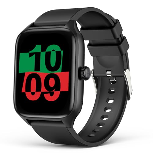 SOUYIE Smart Watch with Bluetooth Call, 1.96" Smartwatches for Men Women, Fitness Watch with Heart Rate Sleep Monitor, IP67 Waterproof for Android iOS