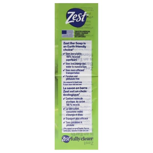 Image of Zest 8-Bar Bath Size Soap, Fresh Aloe, 4 Ounce (Pack of 32)