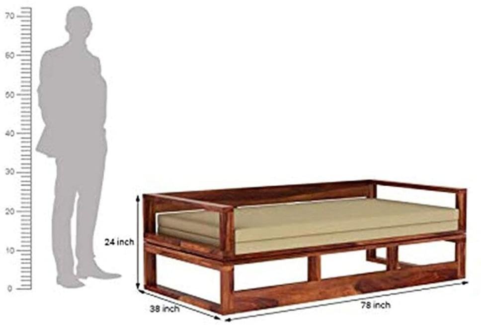 Image of Bed Solid Sheesham Wood for Your Bedroom Delivery Condition-DIY(Do-It-Yourself) Solid Wood King Bed (Finish Color - Honey Finish, Delivery Condition - DIY(Do-It-Yourself))