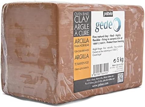 Gedeo 766405 5 Kg Kiln Fired Clay, Red