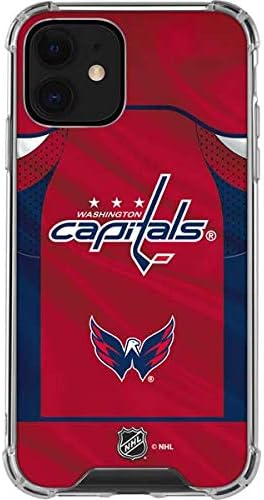 Skinit Clear Phone Case Compatible with iPhone 12 - Officially Licensed NHL Washington Capitals Home Jersey Design