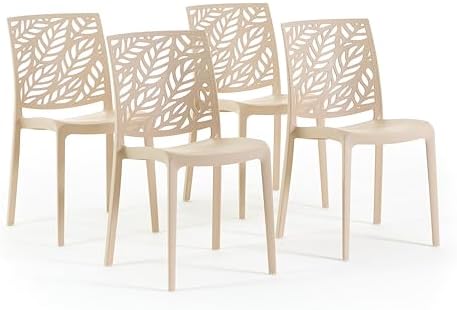 Sillas de polipropileno con fibra de vidrio apilables para interi...