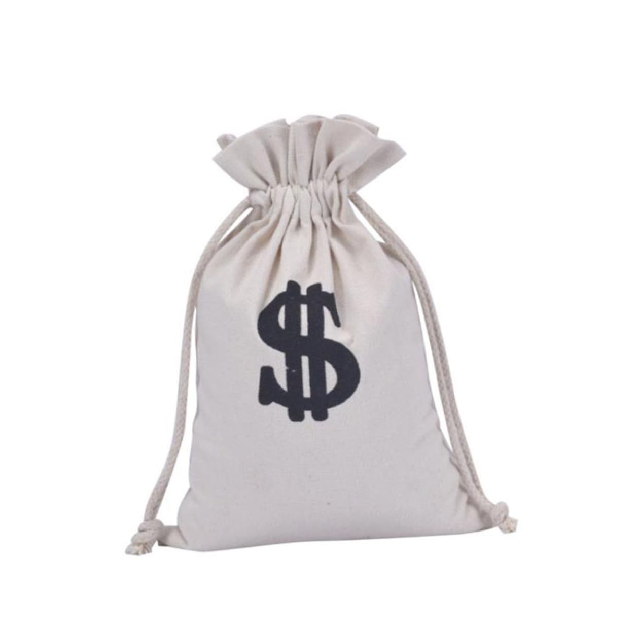 Pochettes à Cordon 6 Pièces en Tissu Blanc pour Bijoux