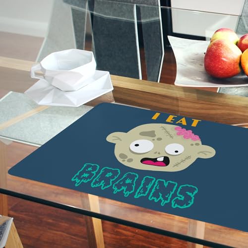 Dessous de table en liège souple bleu napperon grand format zombie