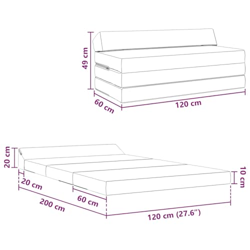 Sofá cama plegable para resolver la falta de espacio en pisos 3