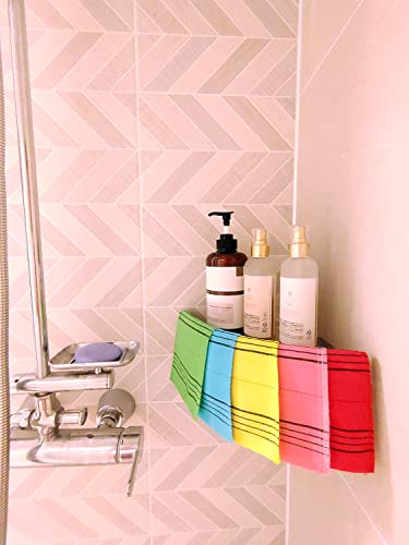 Nepure Korean Exfoliating Mitt, Large Size, 5 Colors, Back And Body Exfoliating Washcloth For Removing Dry, Reusable (Mix, 5) #TOP3