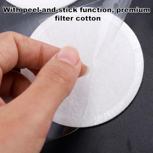 Image of 24pcs 2.5 inch Monotub Adhesive Filter Disks, 0.12in Thick Breathable Mushroom Monotub Filter Pads Practical Mushroom Supplies Filtration Patches Replacement Accessories