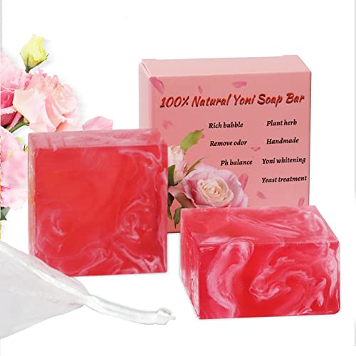 Yoni Soap Bars For Women Vaginal Wash, 2 Packs 100 Handmade Natural