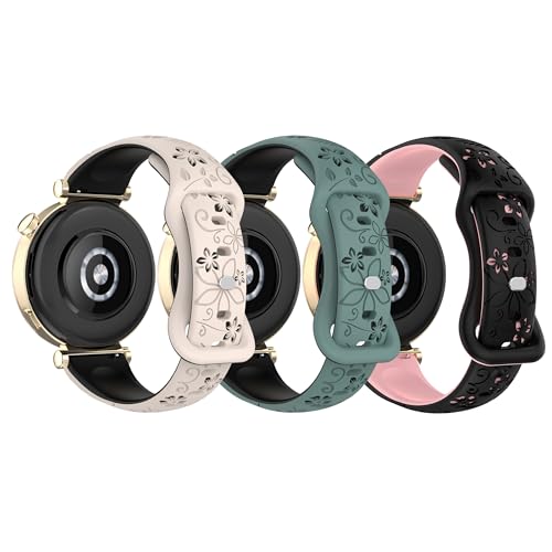 Correa de silicona 20mm para Garmin Vivoactive floral miniatura 1