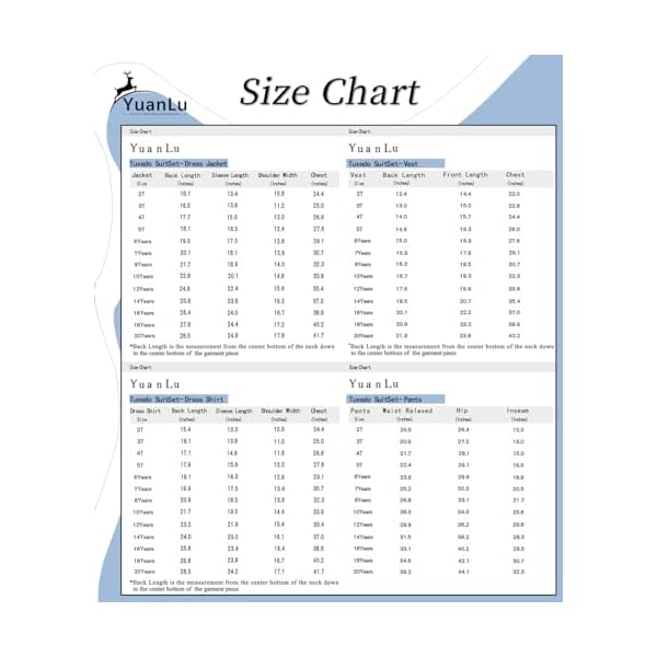 YuanLu Boys Suit for Kids Ring Bearer Outfit Suit Set Dress Clothes for Boy Wedding Suits Set - Image 4