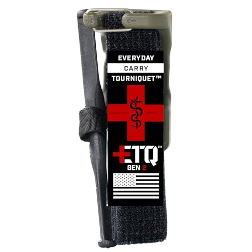 Image of Snakestaff Systems Tourniquet - ETQ Gen 2 Made in The USA | EDC Gear for Trauma Kits, Tourniquet Kits, and Medical Emergency Bags, Ranger Green, Regular (1 inch)