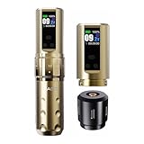 Mast Fold2 Pro Kabellose Tattoo Maschine Pen Rotary Tätowiermaschine Tattoo Gun 7 Strokes Length 2000mAh Batterie Powerful Motor by Mcore Smart Display Screen für Pro Artists Golden