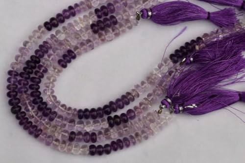 Perles rondes en améthyste naturelle de 6-7 mm pour la création de bijoux DIY