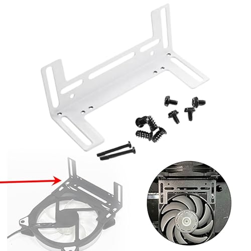 Soporte para radiador de refrigeración líquida para ventiladores de 120 mm, 90 mm y 80 mm, soporte de enfriamiento para CPU, blanco miniatura 3