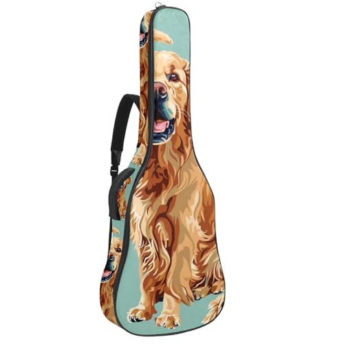 Sac pour guitare acoustique 109 cm en tissu Oxford multicolore avec double poche