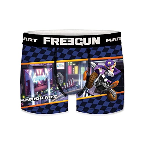 Unterwäsche Für Junge Leute Mario Kart, Boxershorts Junge, Waluigi, Angenehm, Lila/Schwarz, 10/12 Jahre