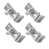 Clips de fixation pour évier encastrable 4pcs Acier