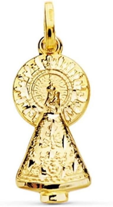 Collar Virgen del Pilar: Medalla de Devoción y Protección Espiritual en Plata